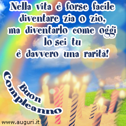 Auguri Di Natale Zii.Buon Compleanno Agli Zii