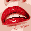Labbra rosse glitter... Kiss me! 