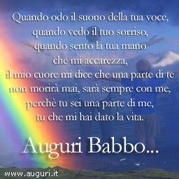 Un Arcobaleno Di Auguri Babbo