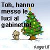 Hanno messo le luci al gabinetto