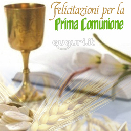 Felicitazione Per La Prima Comunione