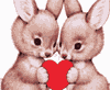 Coniglietti innamorati